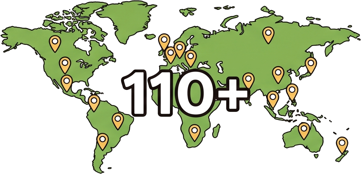 110カ国以上