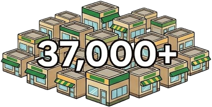 37000店舗以上